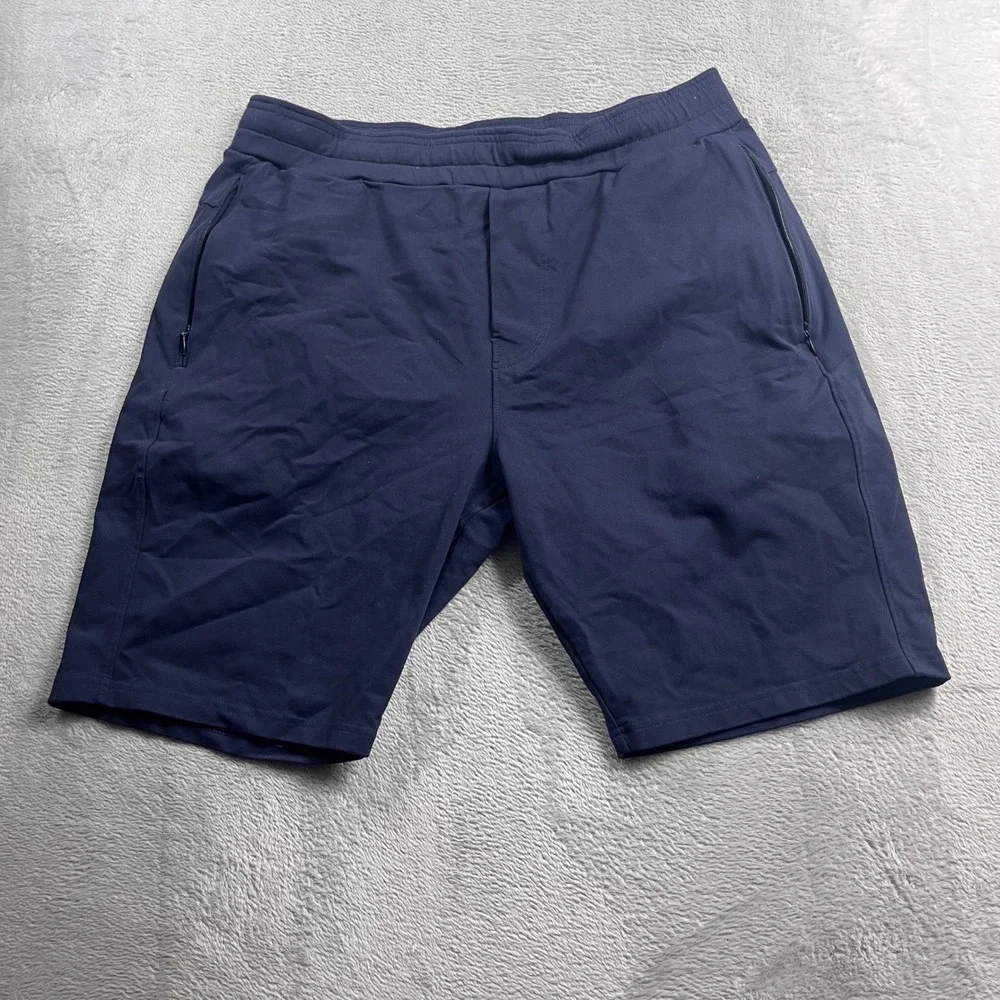 Public Rec All Day Every Day Shorts Mens 34 Navy Blue Athletic Gym Casual 7 Inch